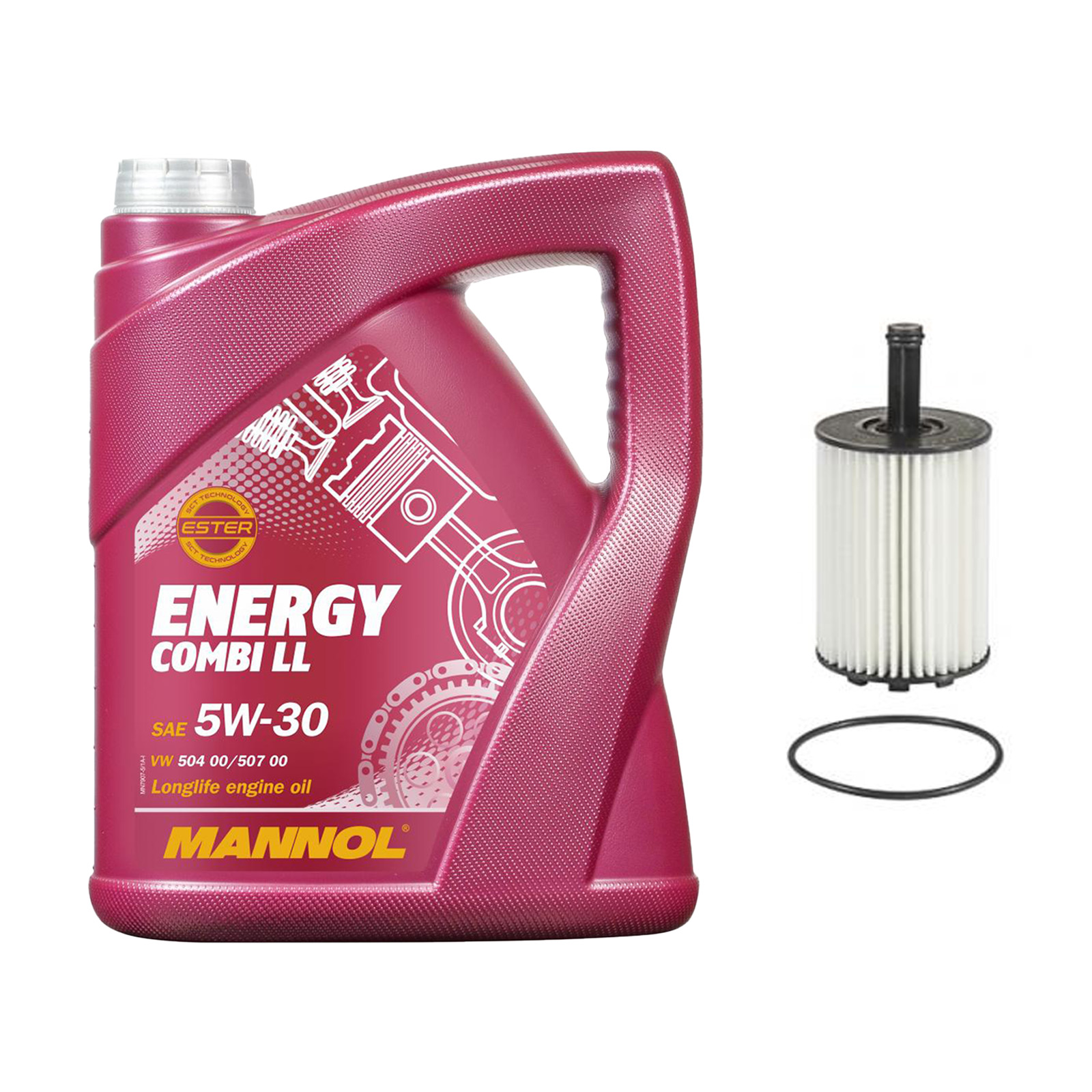 Inspektionskit MANNOL Combi LL 5W-30 für Mitsubishi Grandis 2.0 Di-d