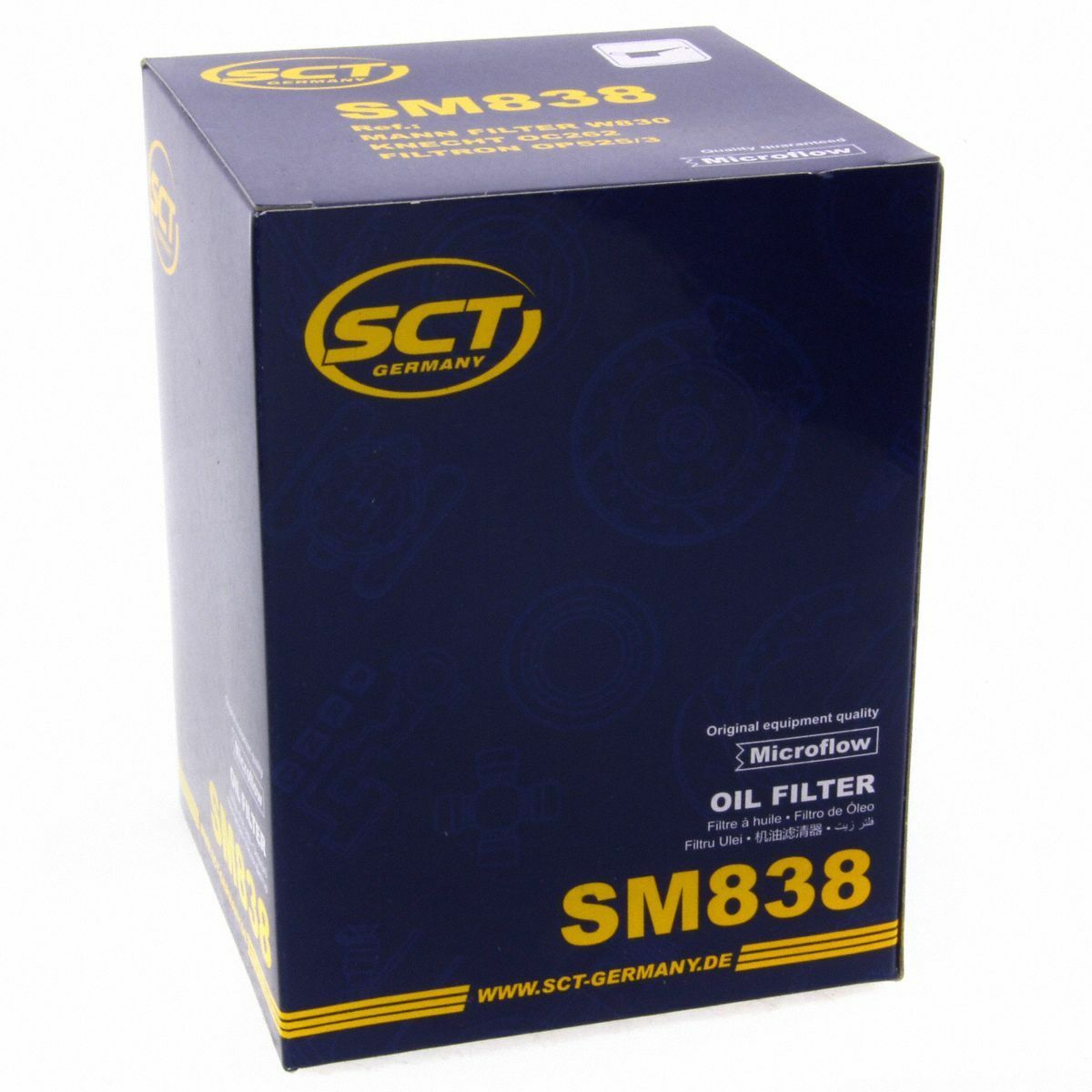 SCT Ölfilter SM838 Filter Motorfilter Servicefilter Anschraubfilter passend für Seat VW