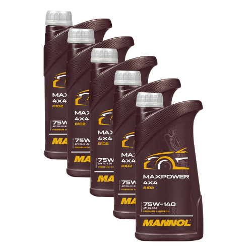 5 Liter (5x1) MANNOL Maxpower 4x4 75W-140 API GL 5 LS Getriebeöl 75W140
