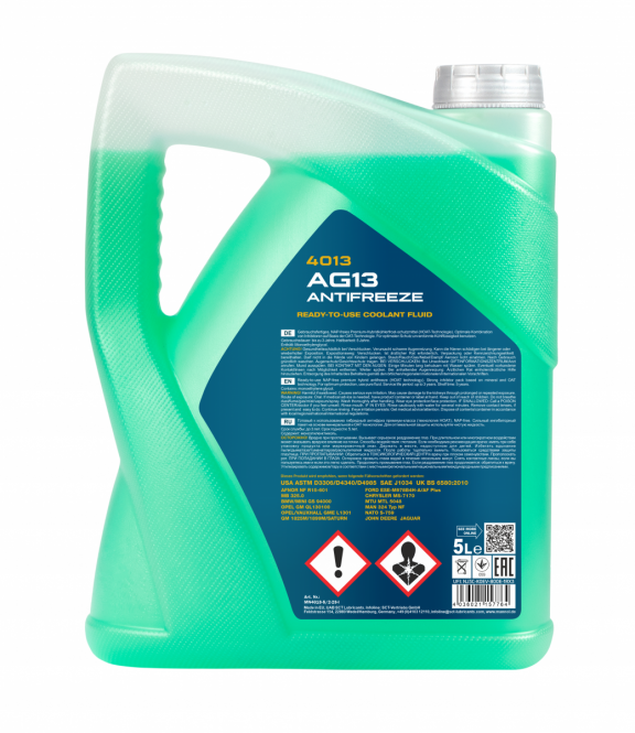 5 Liter MANNOL hightech Antifreeze AG13 Frostschutz Fertiggemisch grün -40°C G13 5 Liter MANNOL hightech Antifreeze AG13 Frostschutz Fertiggemisch grün -40°C G13