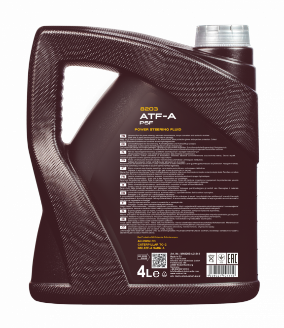 8 Liter (2x4) MANNOL 8203 GM ATF-A PSF Automatic Fluid Getriebeöl Servolenkung Opel