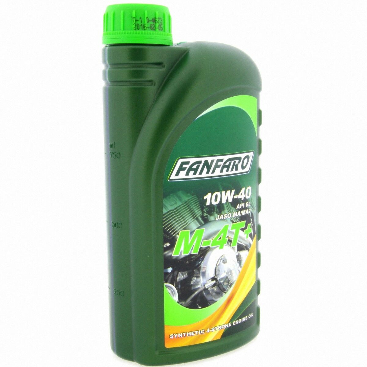 1 Liter FANFARO M-4T+ API SL Motorradöl 4 Takt MA MA2 Jaso Teilsynthetisch