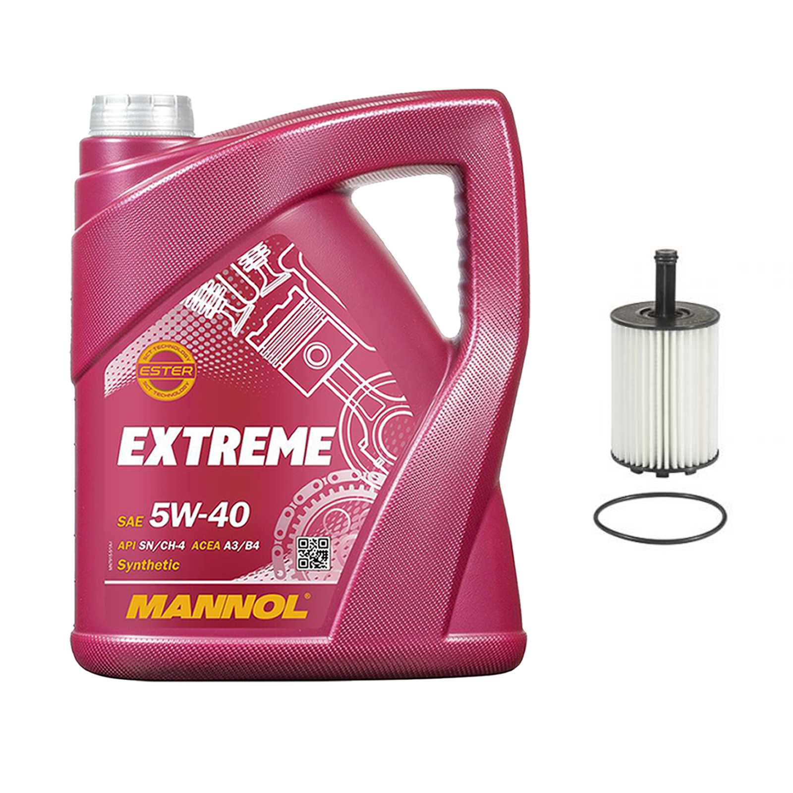 Inspektionskit MANNOL Extreme 5W-40 für Vw New Beetle Rsi 3.2 4motion