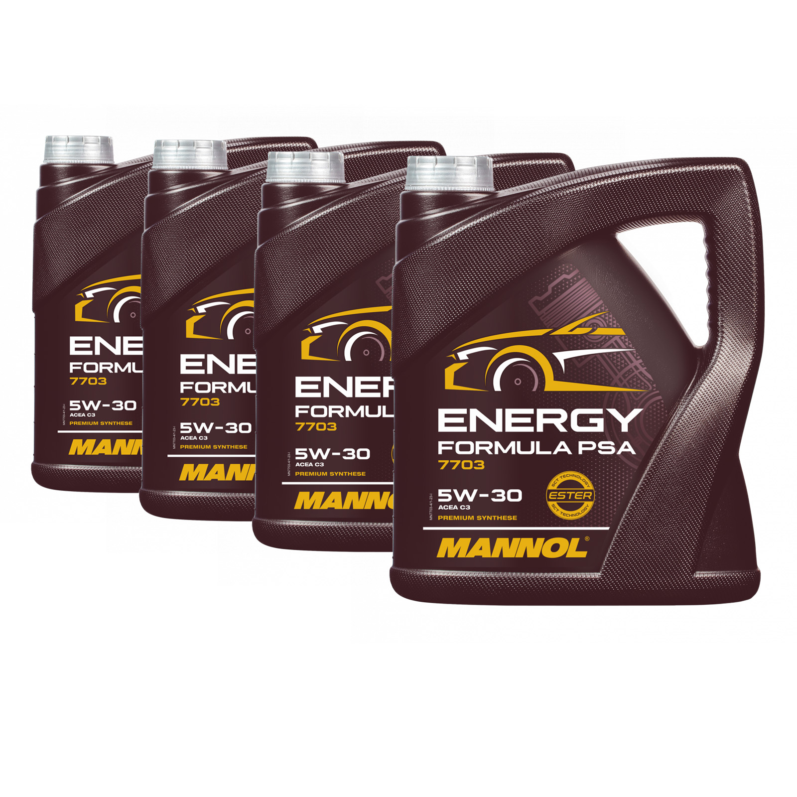 16 Liter (4x4) MANNOL Energy Formula PSA MN7703 Motoröl 5W-30 API SN/CH-4