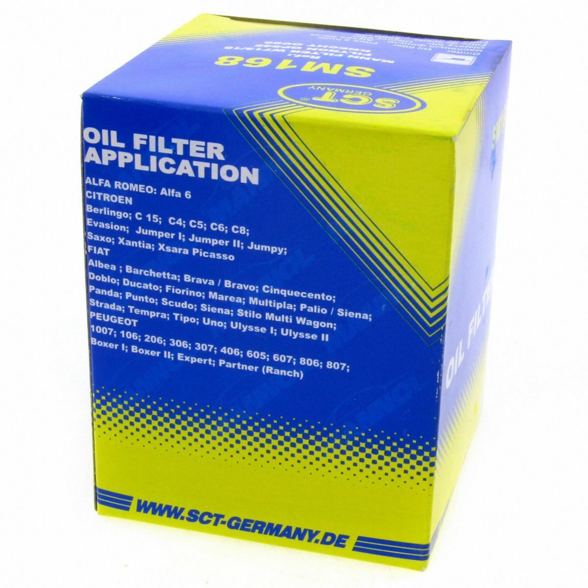 SCT Ölfilter SM168 Anschraubfilter passend für Alfa Romeo Citroën Fiat Smart Lancia