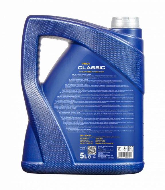 1x5 Liter MANNOL Classic 10W-40 API SN/CH-4 Motoröl 10W40 1x Motor Flush