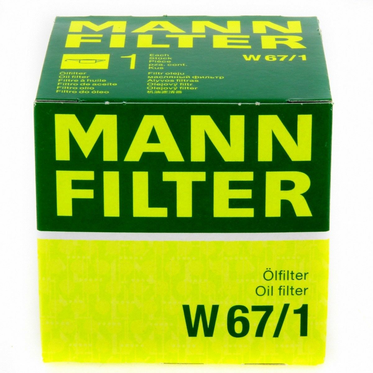MANN Ölfilter W671 Filter passend für Ford Honda Hyundai Kia Mazda Nissan Renault