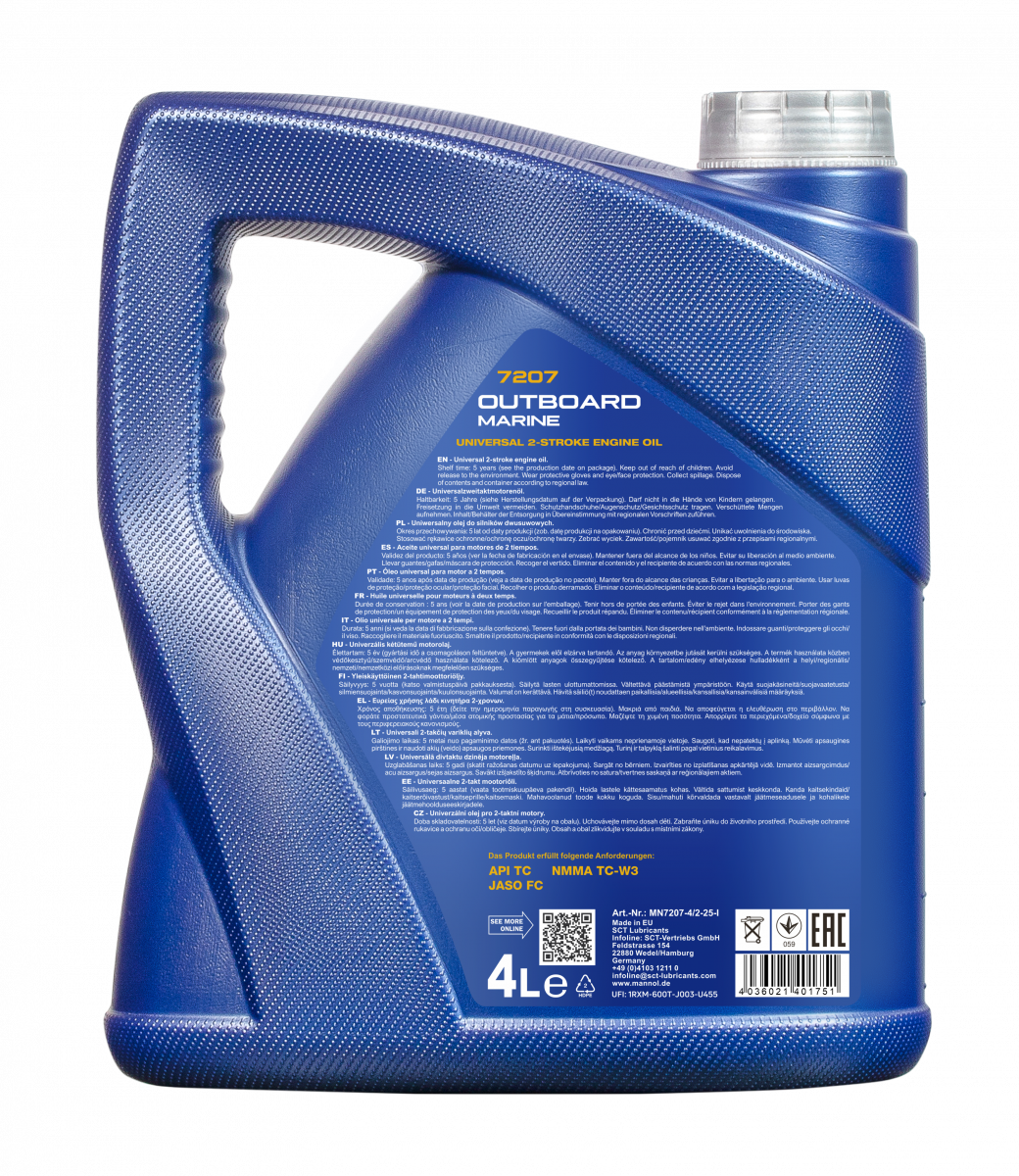 16 Liter (4x4) MANNOL Outboard Marine API TC Motoröl Außenbordmotoröl