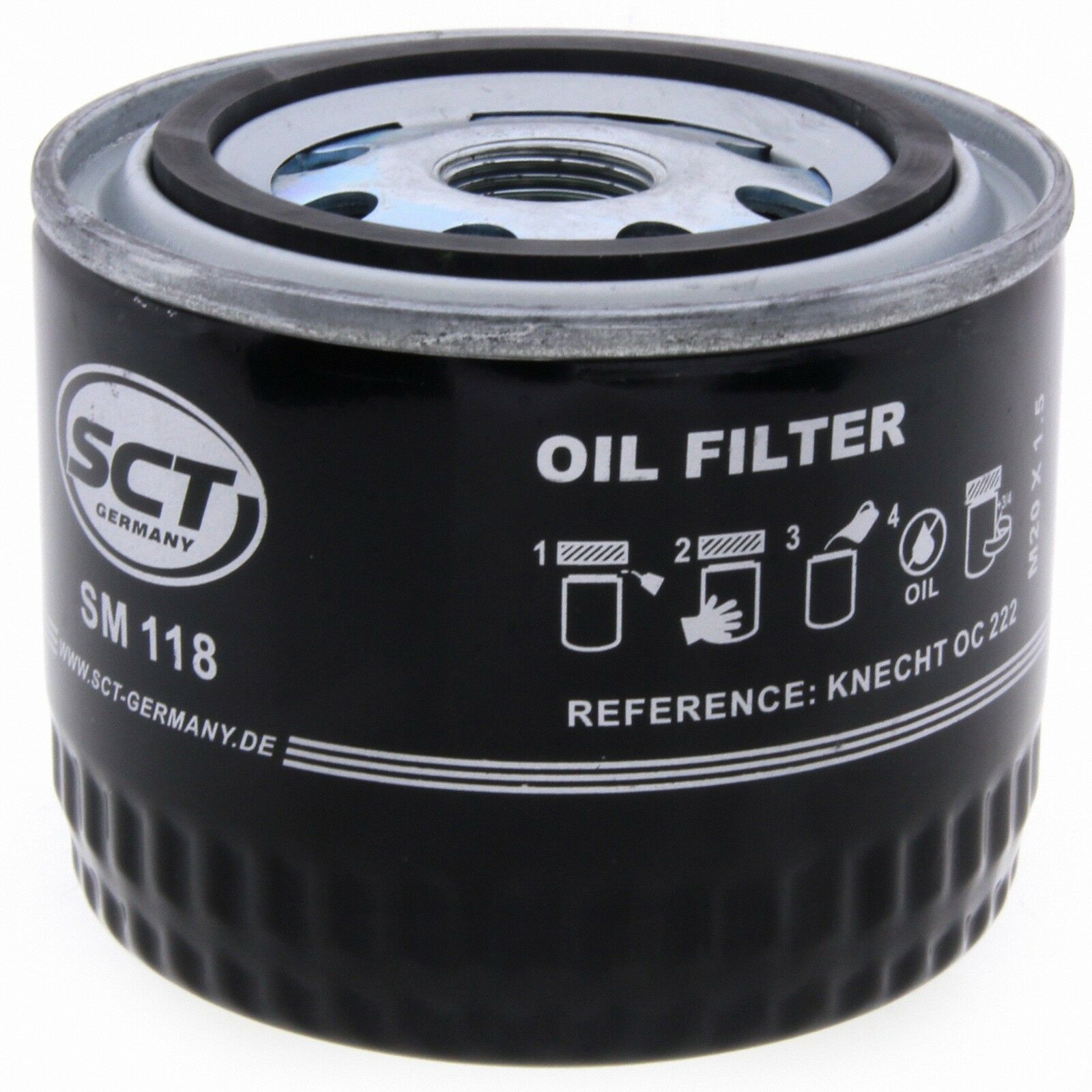 SCT Ölfilter SM118 Filter Motorfilter Servicefilter Anschraubfilter passend für Alfa Romeo Dacia Renault Nissan
