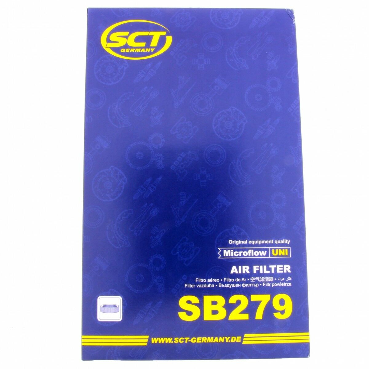 SCT Luftfilter SB279 Motorfilter Servicefilter Ersatzfilter passend für Opel Vectra B