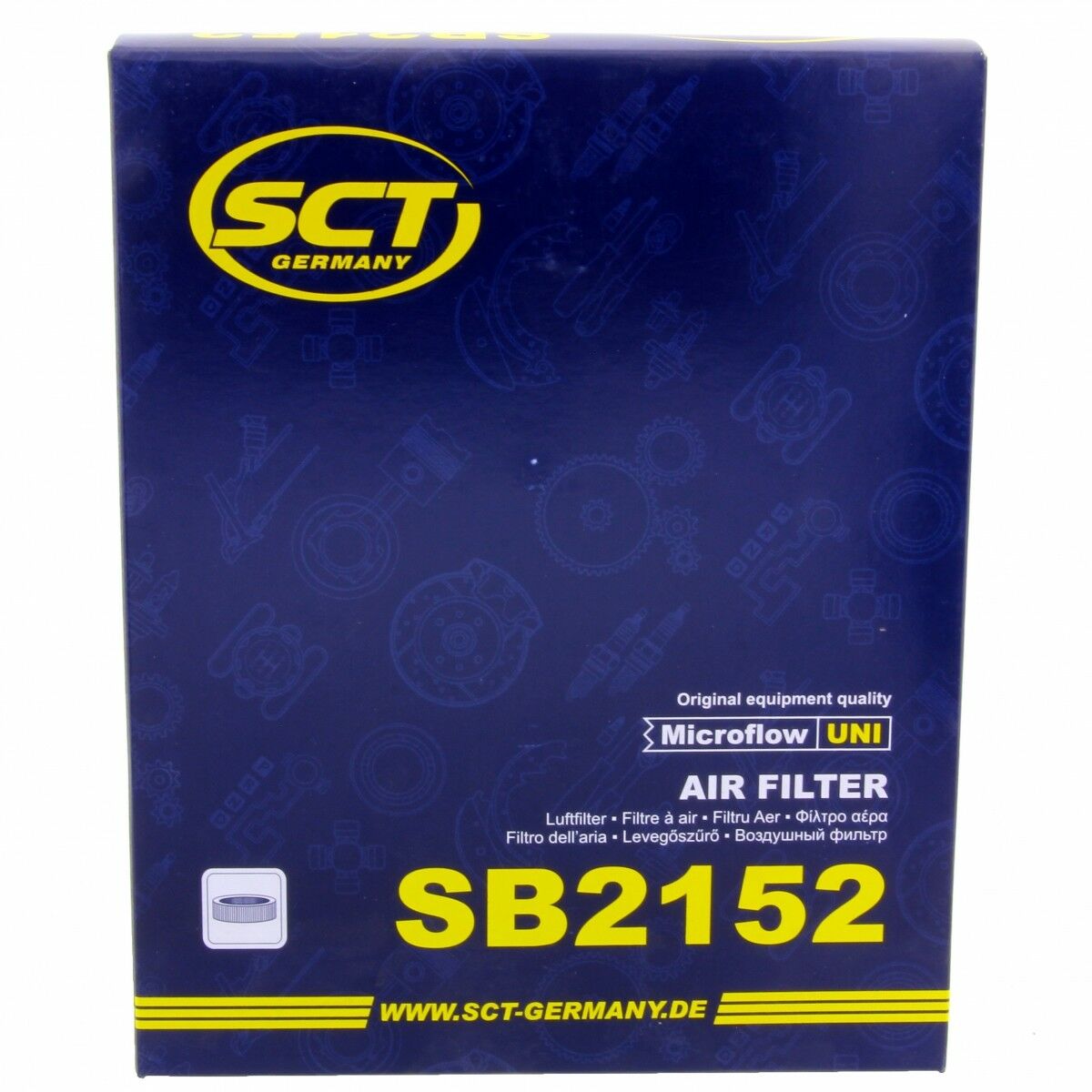 SCT Luftfilter Fahrzeugfilter SB2152 Motorfilter Servicefilter passend für Suzuki Grand Vitara II