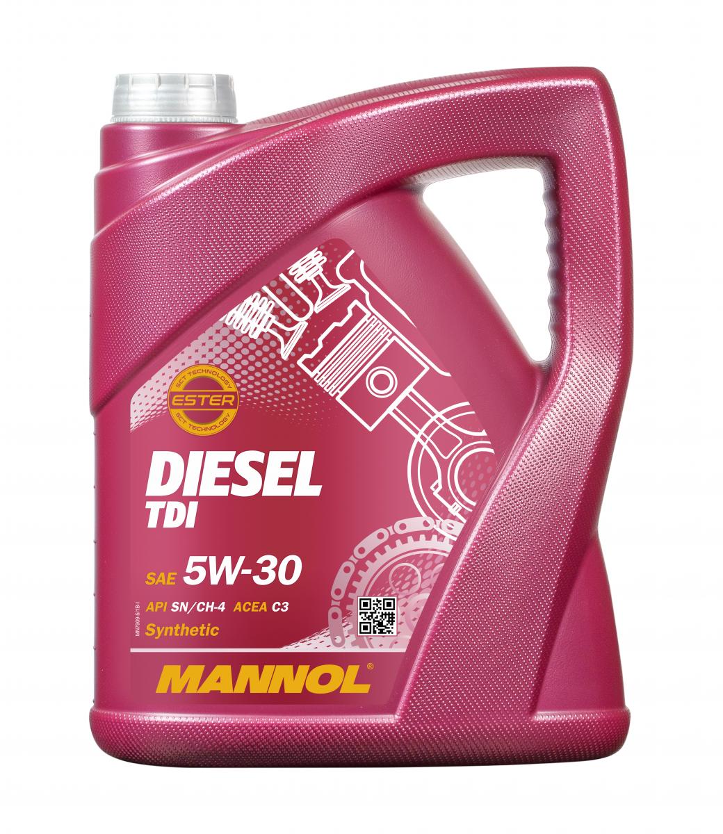20 Liter (4x5) MANNOL Diesel TDI 5W-30 API SN CH-4 Motoröl 5W30 4036021501369