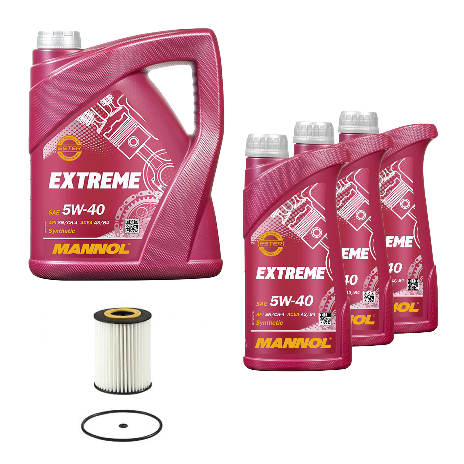 Inspektionskit MANNOL Extreme 5W-40 für Mercedes-benz Cls 350 Cdi Glk 320