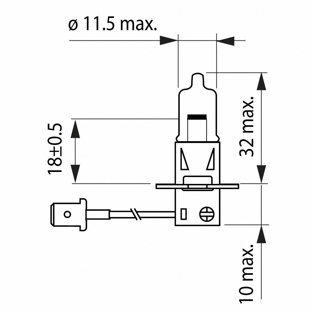 H3 OSRAM Original Line OEM 64151-01B Halogenlampe Autolampe Blister Box 1 Stück