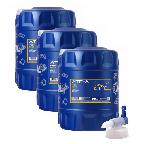 60 Liter MANNOL ATF-A Automatic Fluid Getriebeöl Automatikgetriebe +  Ablasshahn