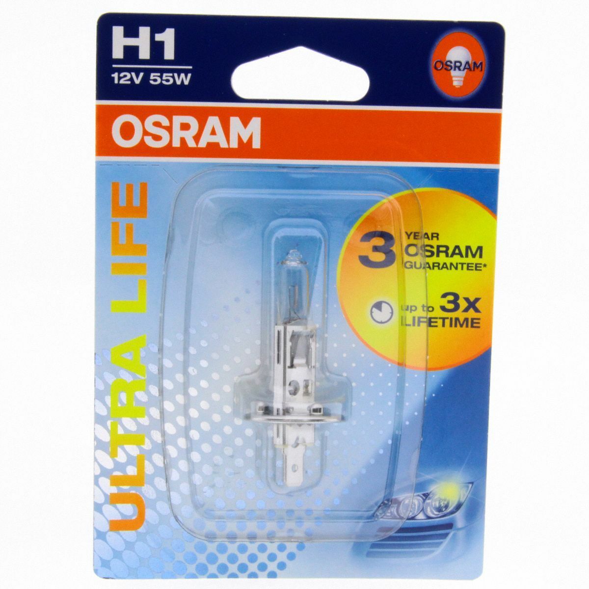 2x H1 OSRAM Ultra Life 3x Longlife Halogenlampe 64150ULT-01B Blister Box Set