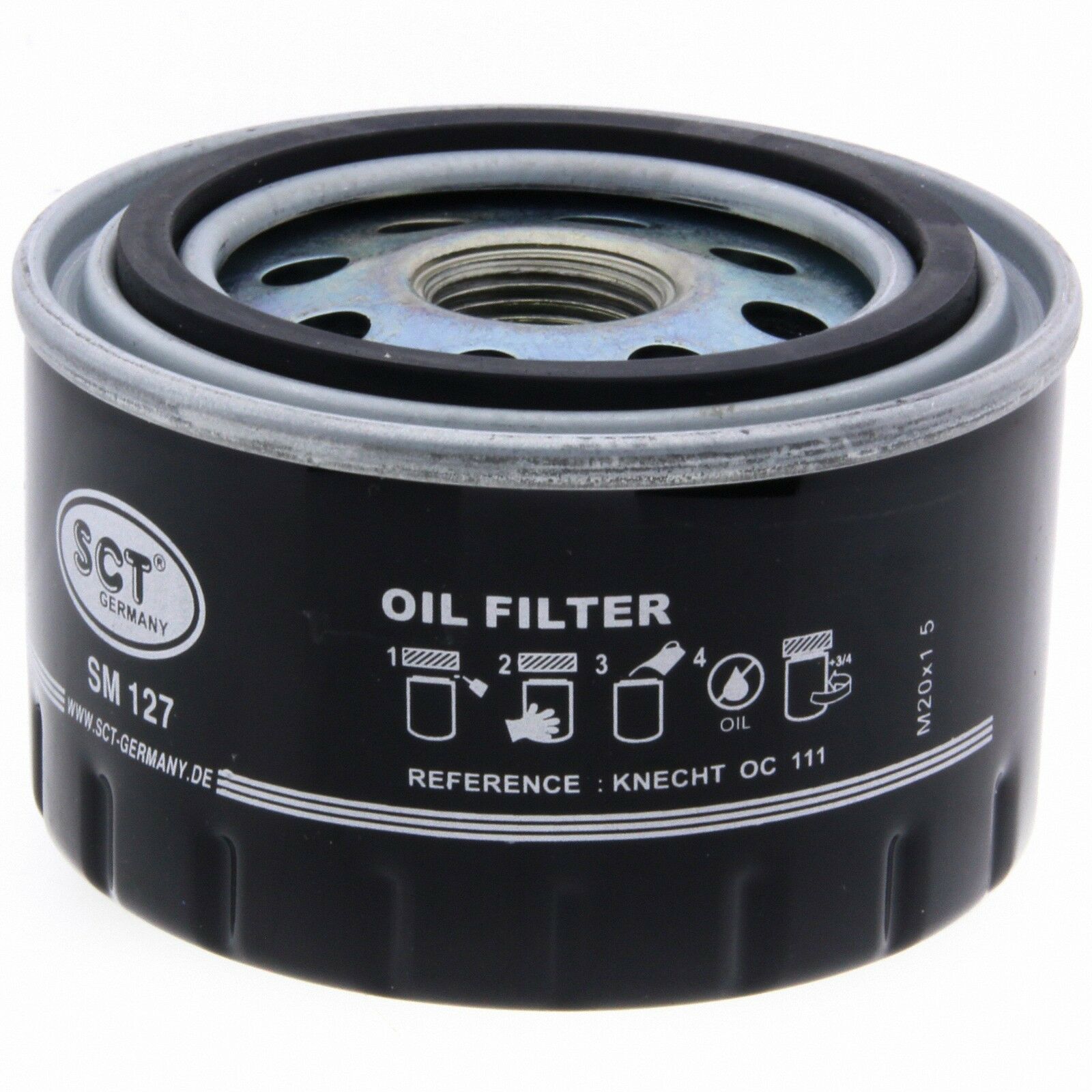 SCT Ölfilter SM127 Servicefilter Anschraubfilter passend für Alfa Romeo Dacia Nissan Opel Renault Jeep