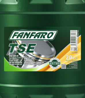 20 Liter FANFARO TSE 5W-30 SN CH-4 Motoröl A3 B3 MB 229.1 VW 505.00 + Ablasshahn
