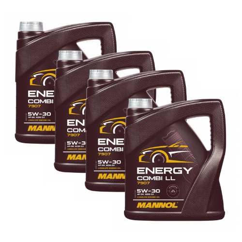 16 Liter (4x4) MANNOL Energy Combi LL 5W-30 API SN Motoröl 5W30 4036021401300