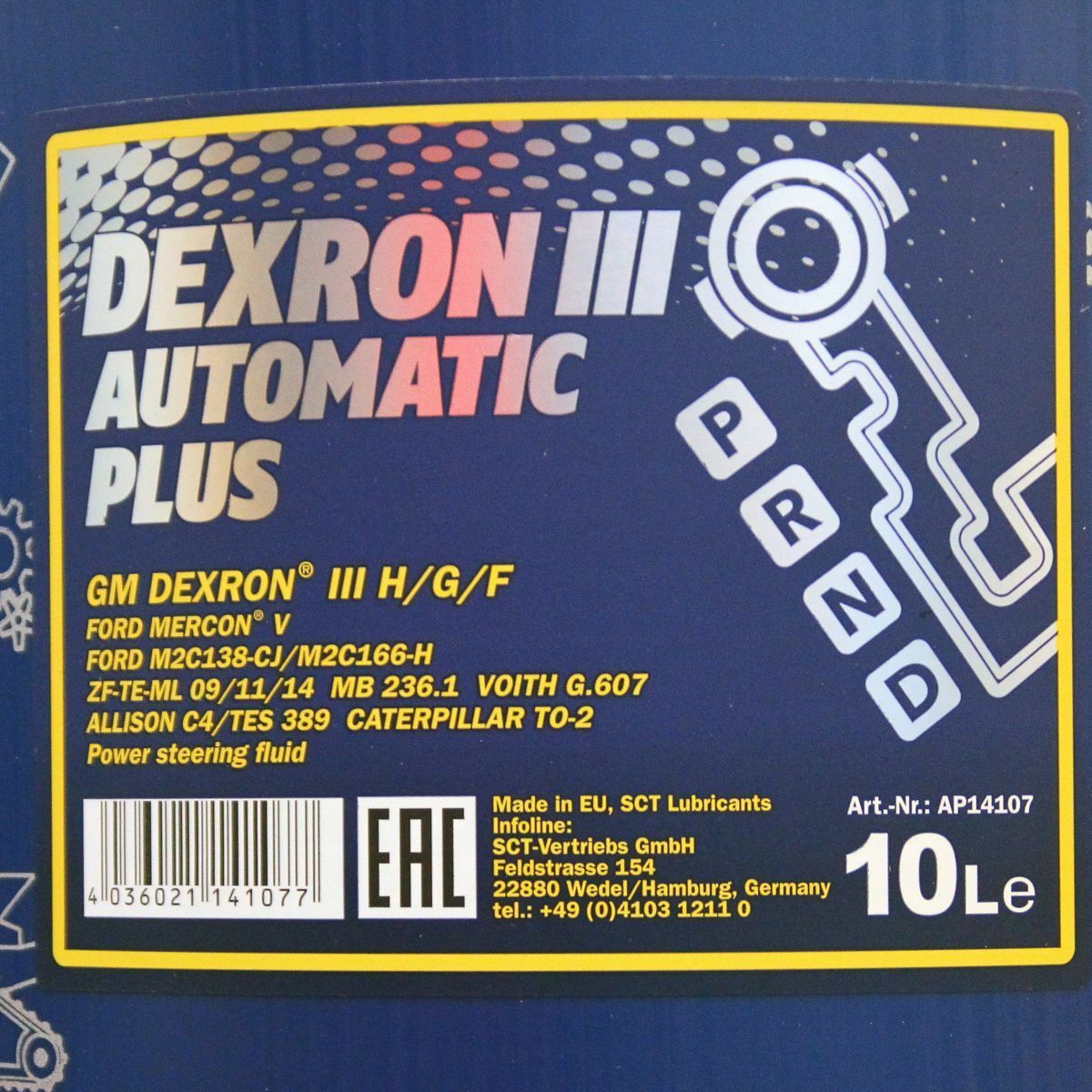 20L (2x10) MANNOL 8206 Dexron III H G F Automatic Plus Automatikgetriebeöl MB 236.1 ATF
