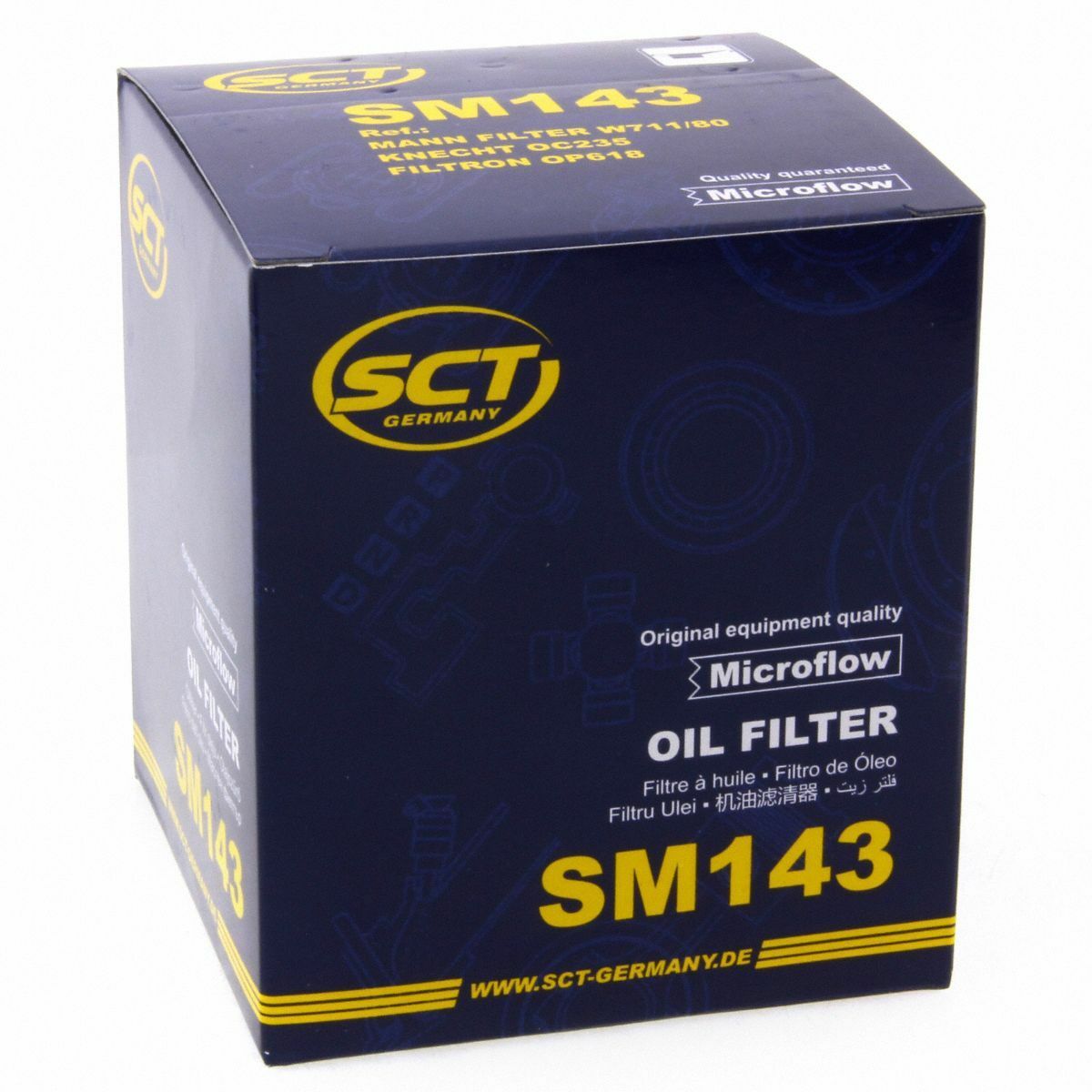 SCT Ölfilter SM143 Filter Motorfilter Servicefilter Anschraubfilter Daihatsu Lexus passend für Toyota MINI