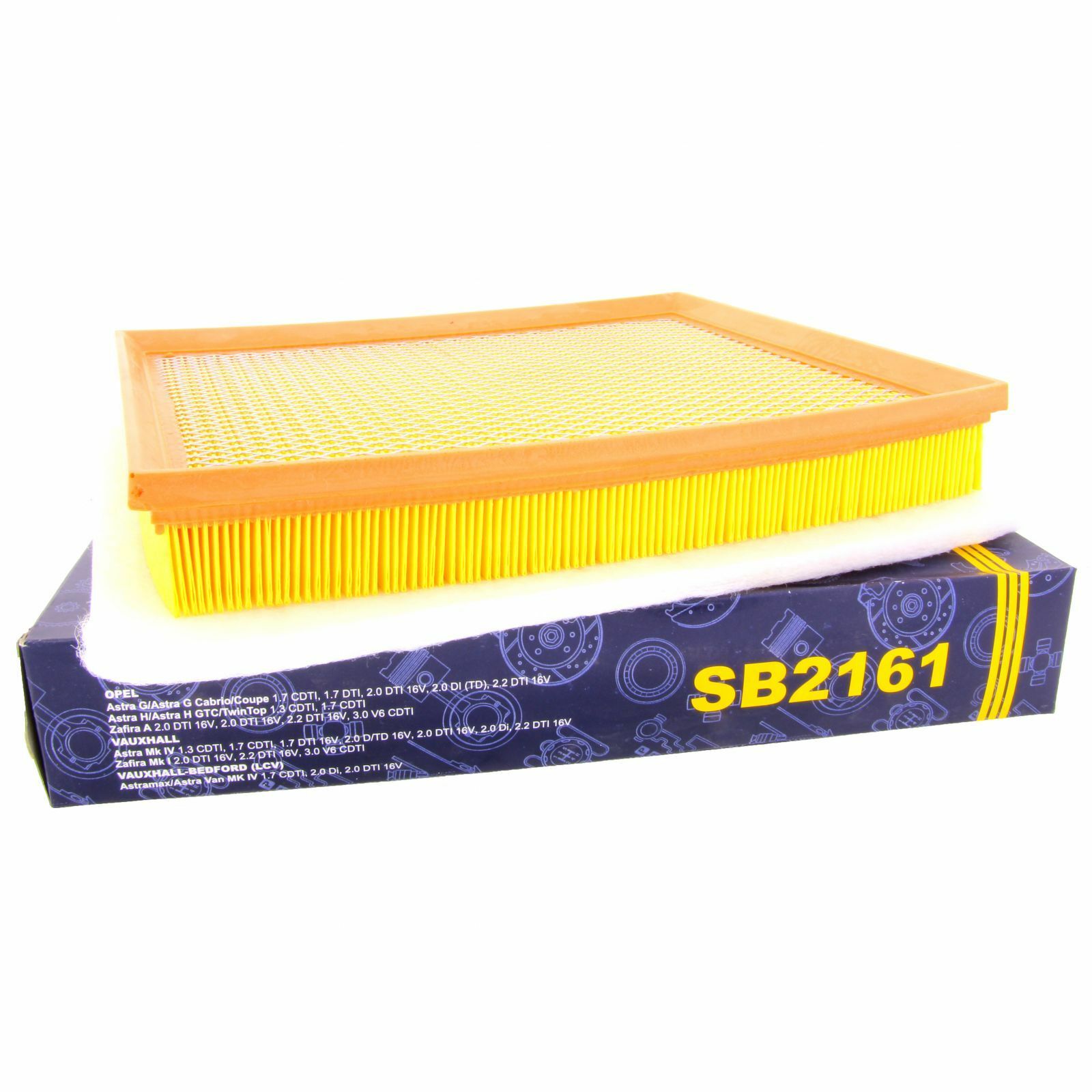 SCT Luftfilter SB2161 Motorfilter Servicefilter Ersatzfilter passend für Opel Astra G CC