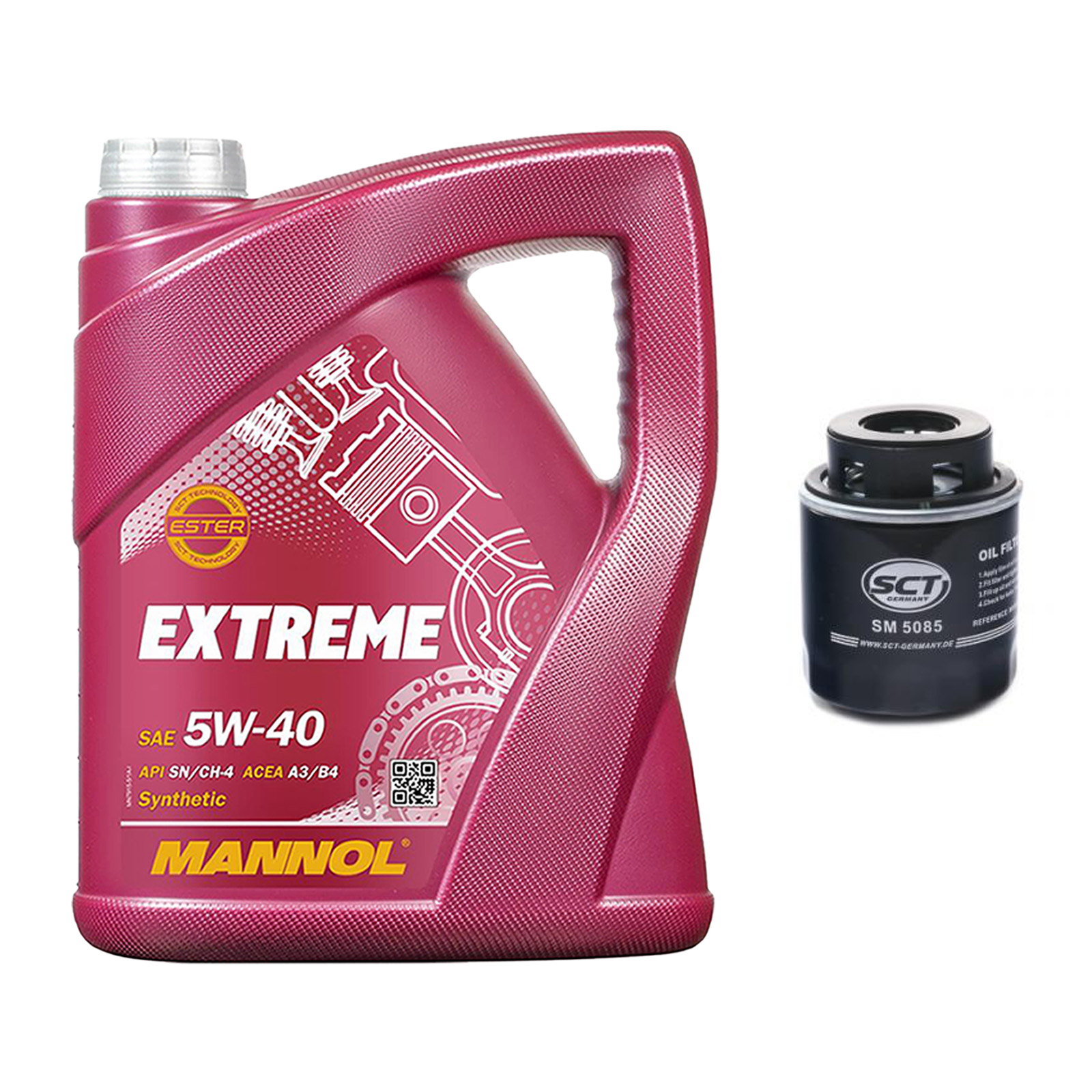 Inspektionskit MANNOL Extreme 5W-40 für Vw Passat 1.4 Tsi Ecofuel Variant Golf