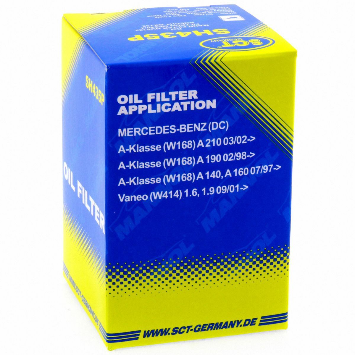 SCT Ölfilter SH 435 P Filter Motorfilter Servicefilter Patronenfilter Mercedes-Benz A-Klasse Vaneo