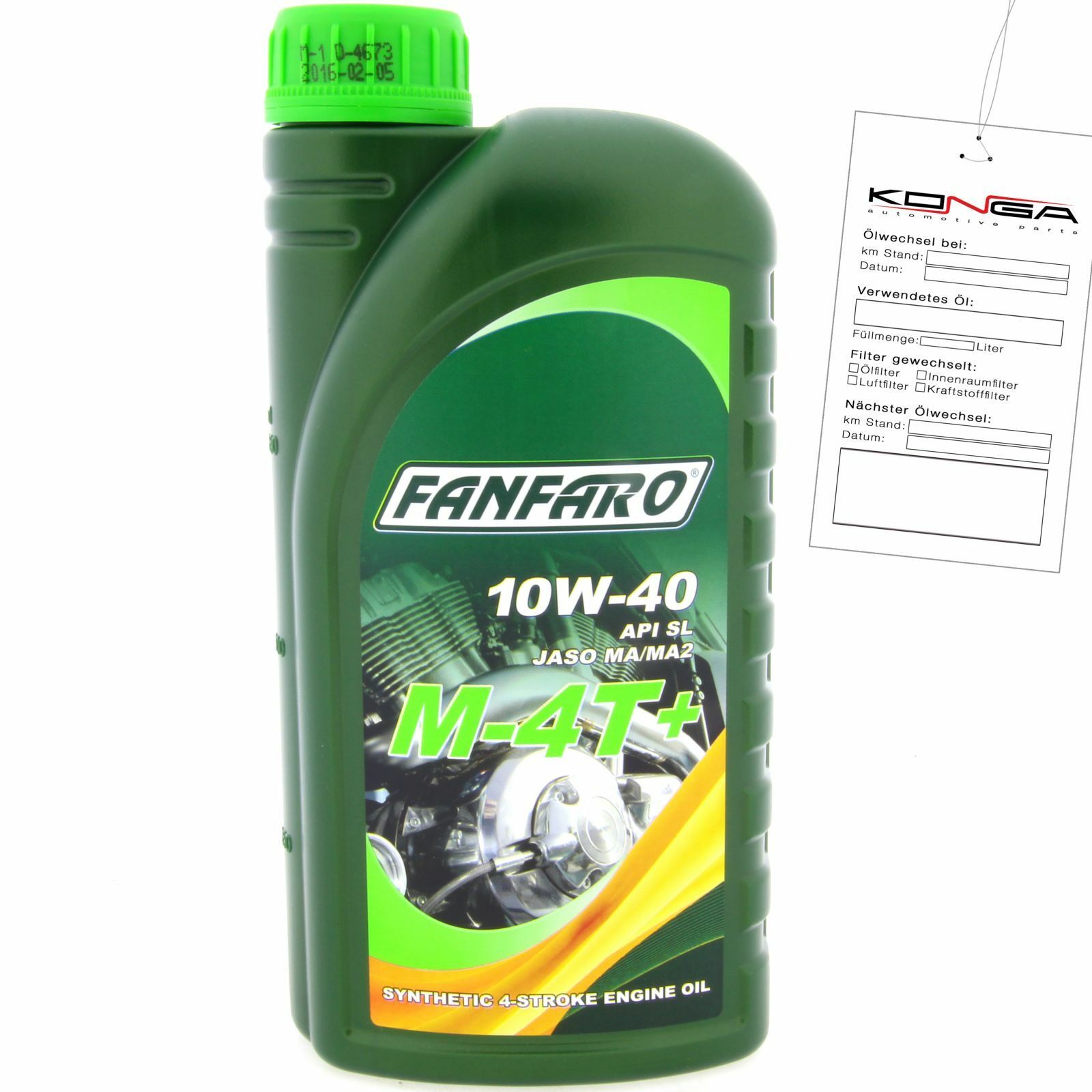 1 Liter FANFARO M-4T+ API SL Motorradöl 4 Takt MA MA2 Jaso Teilsynthetisch