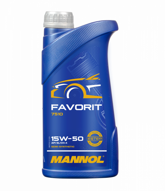 1 Liter MANNOL Favorit 15W-50 API SL/CH-4 Motoröl 15W50 4036021105468