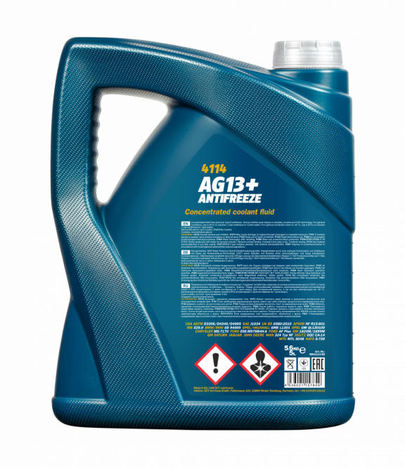 5 Liter MANNOL AG13+ Kühlflüssigkeit Advanced Antifreeze Konzentrat gelb G13+