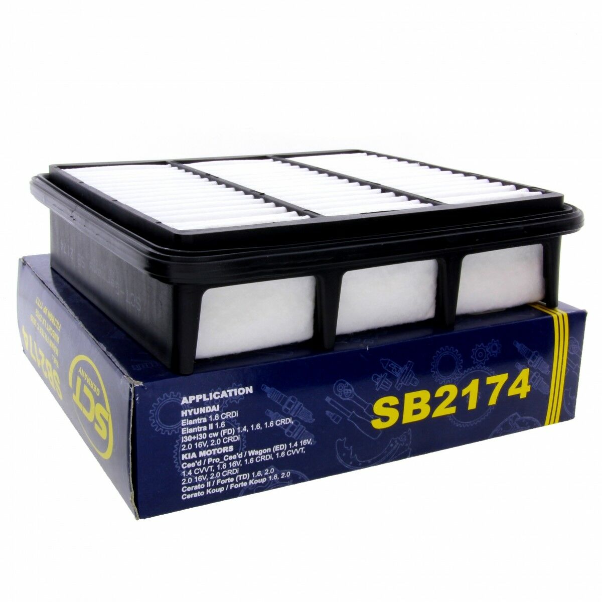 SCT Luftfilter Fahrzeugfilter SB2174 Motorfilter Servicefilter passend für Hyundai Kia