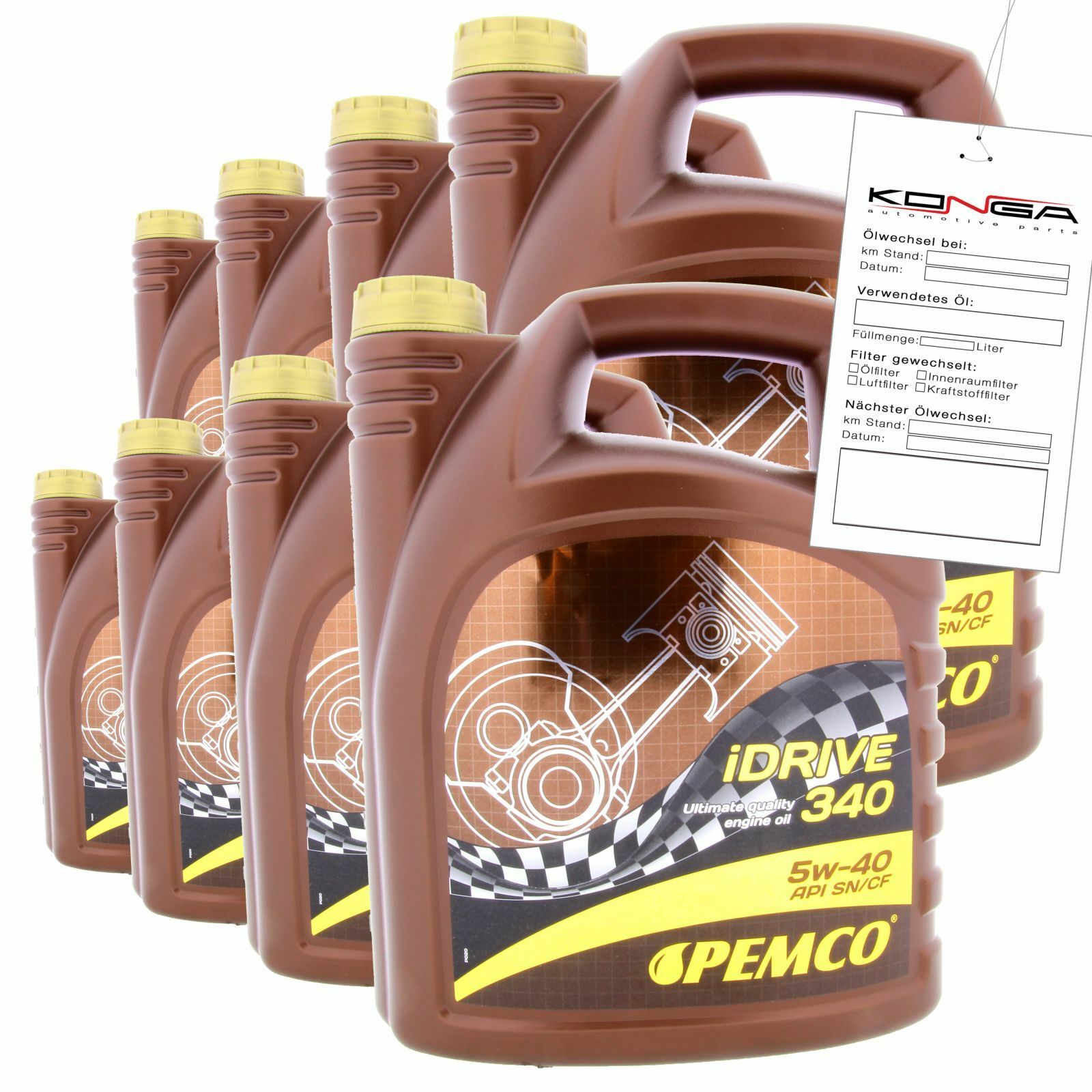 40 Liter (8x5) PEMCO SAE 5W-40 iDrive 340 Motoröl Motorenöl Schmierung