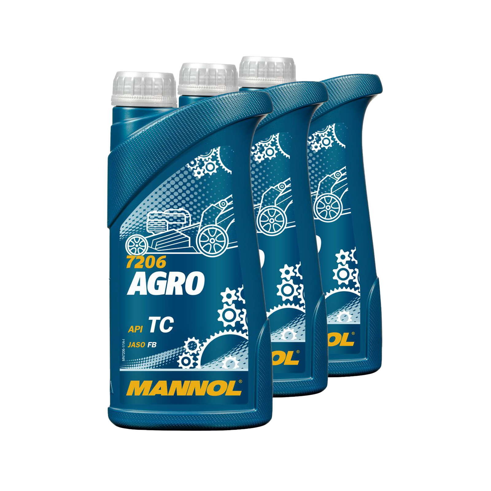 3 Liter (3x1) MANNOL Agro API TC Öl für Gartengeräte Öl für Gartengeräte