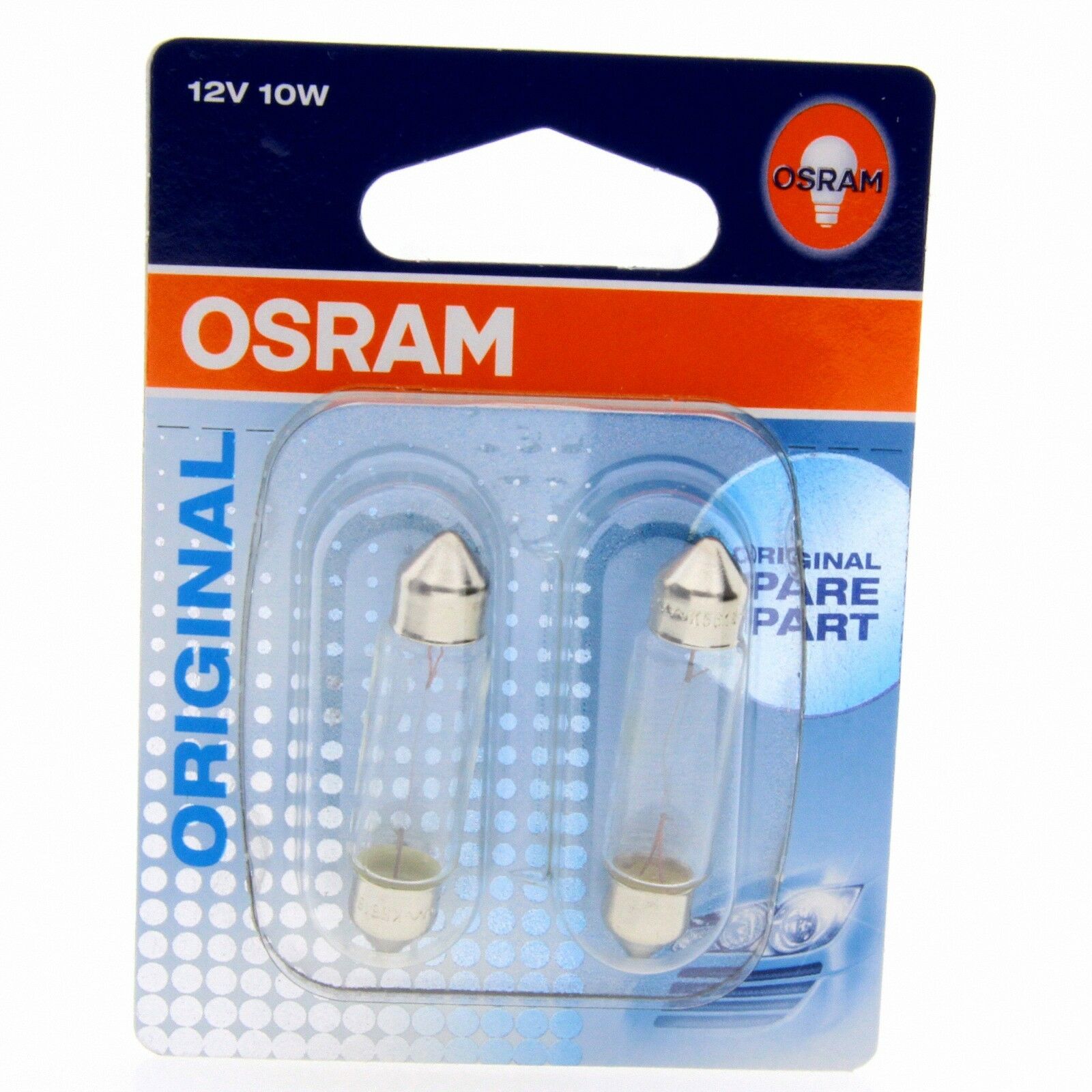 C10W OSRAM Original Line Autolampe Leuchte 6411-02B DUO Box 2 Stück