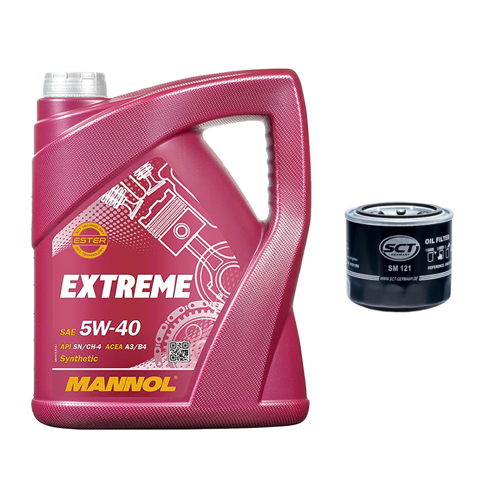Inspektionskit MANNOL Extreme 5W-40 passend für Smart Forfour 1.5 Brabus