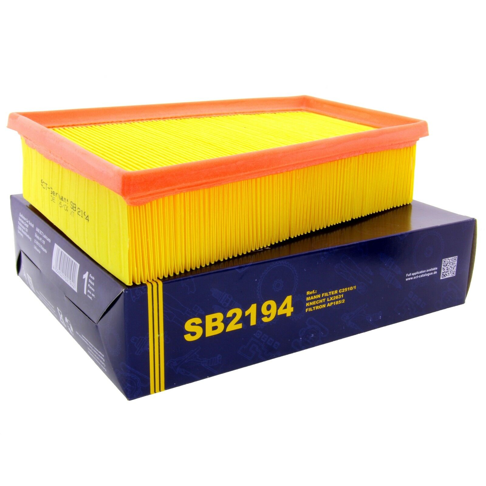 SCT Luftfilter Fahrzeugfilter SB2194 Motorfilter passend für Renault Grand Scenic II Megane II