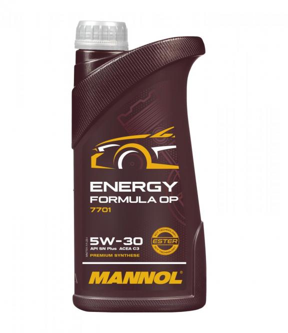 3 Liter (3x1) MANNOL Energy Formula OP 7701 5W-30 API SN Plus Motoröl