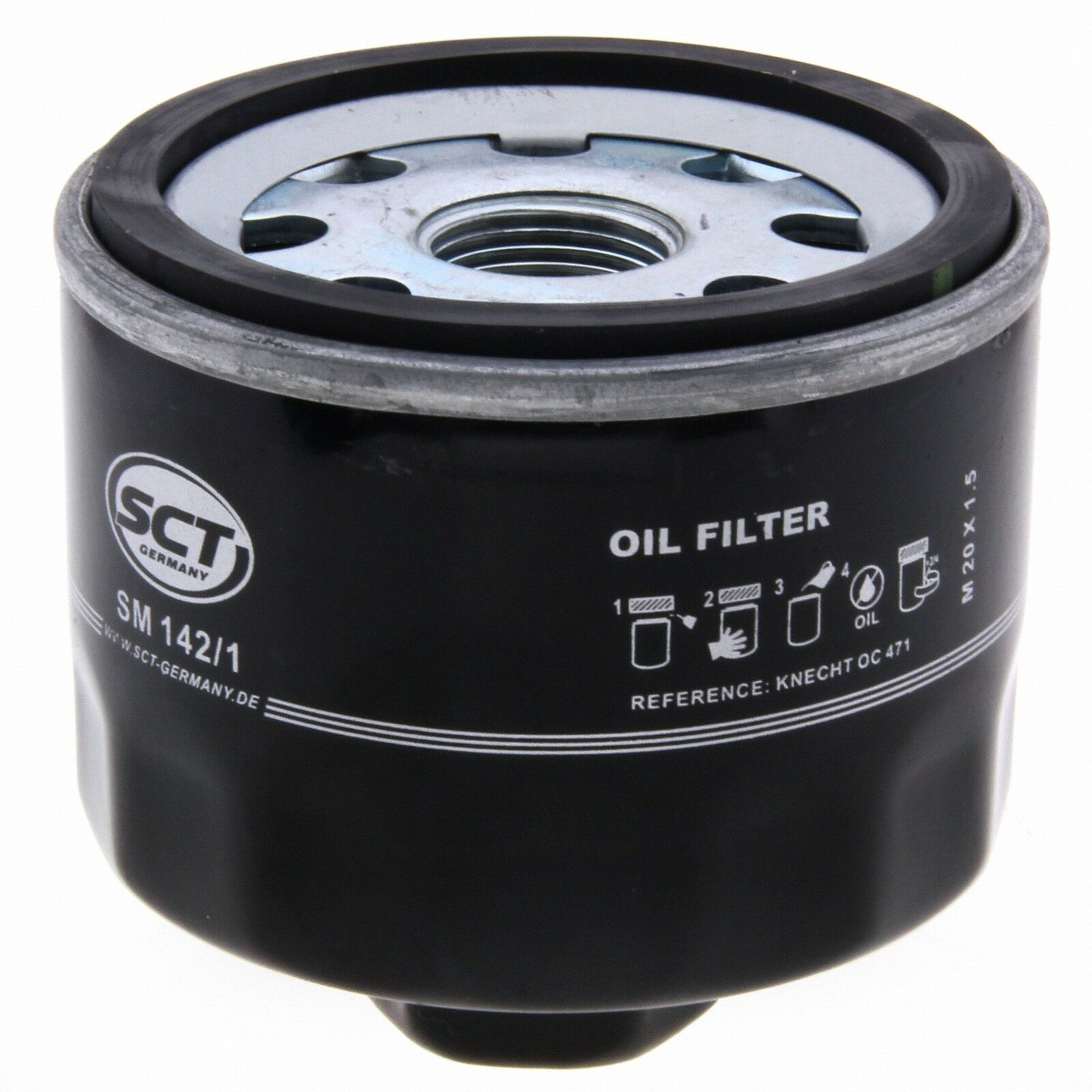 SCT Ölfilter SM142/1 Filter Motorfilter Servicefilter Anschraubfilter Dacia Nissan Opel Renault