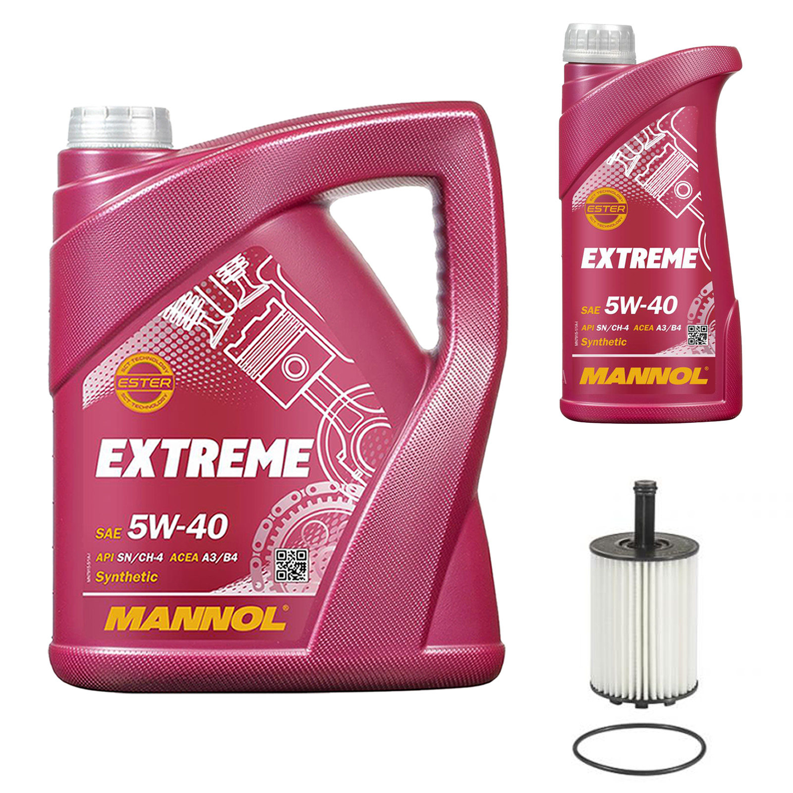 Inspektionskit MANNOL Extreme 5W-40 für Vw Golf Iv 2.8 V6 4motion Bora Kombi