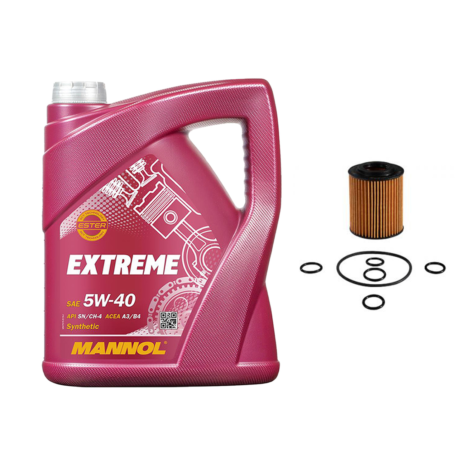 Inspektionskit MANNOL Extreme 5W-40 für Opel Zafira B Van 1.7 Cdti Corsa D