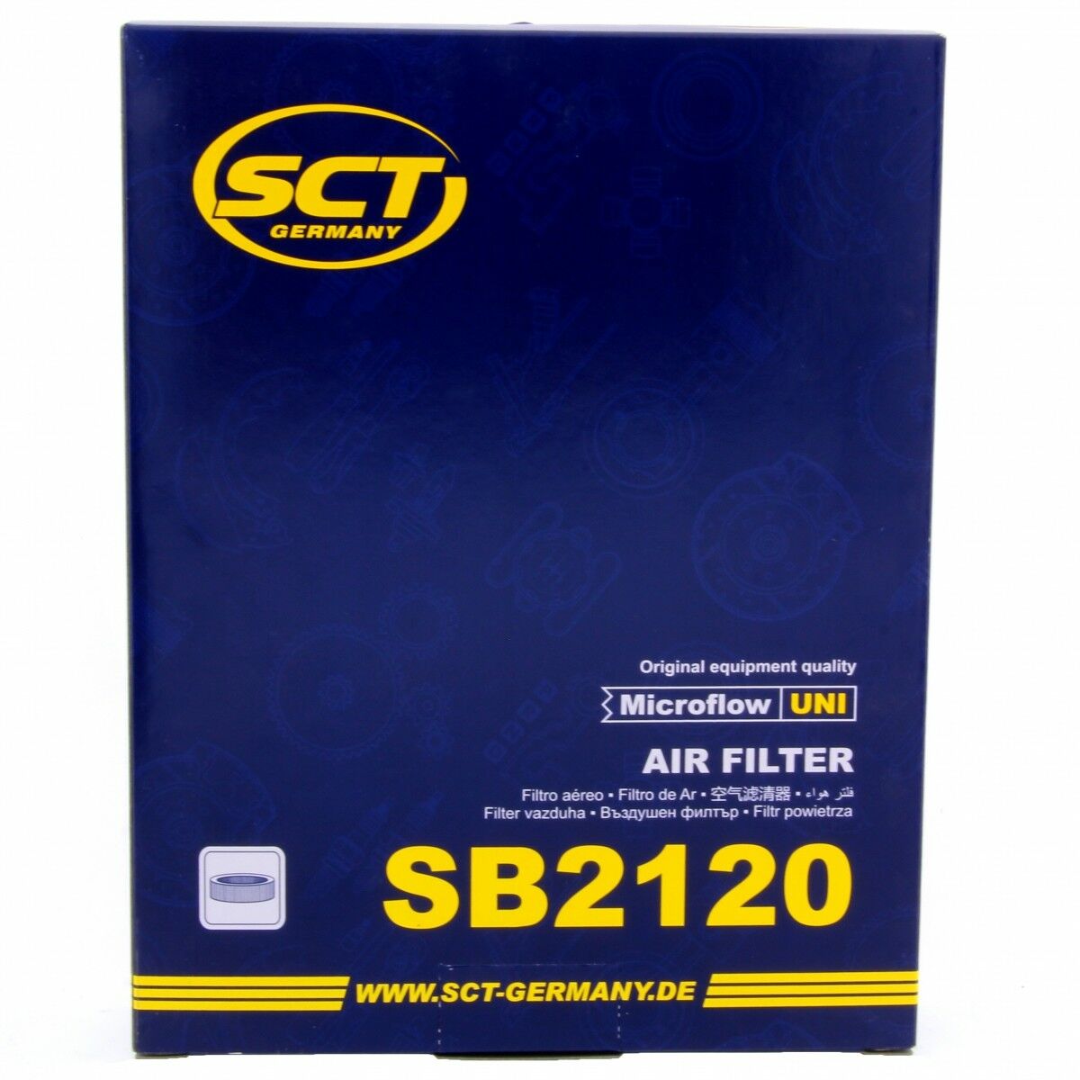 SCT Luftfilter Fahrzeugfilter SB2120 Motorfilter Ersatzfilter passend für MINI BMW Ford Mazda Opel