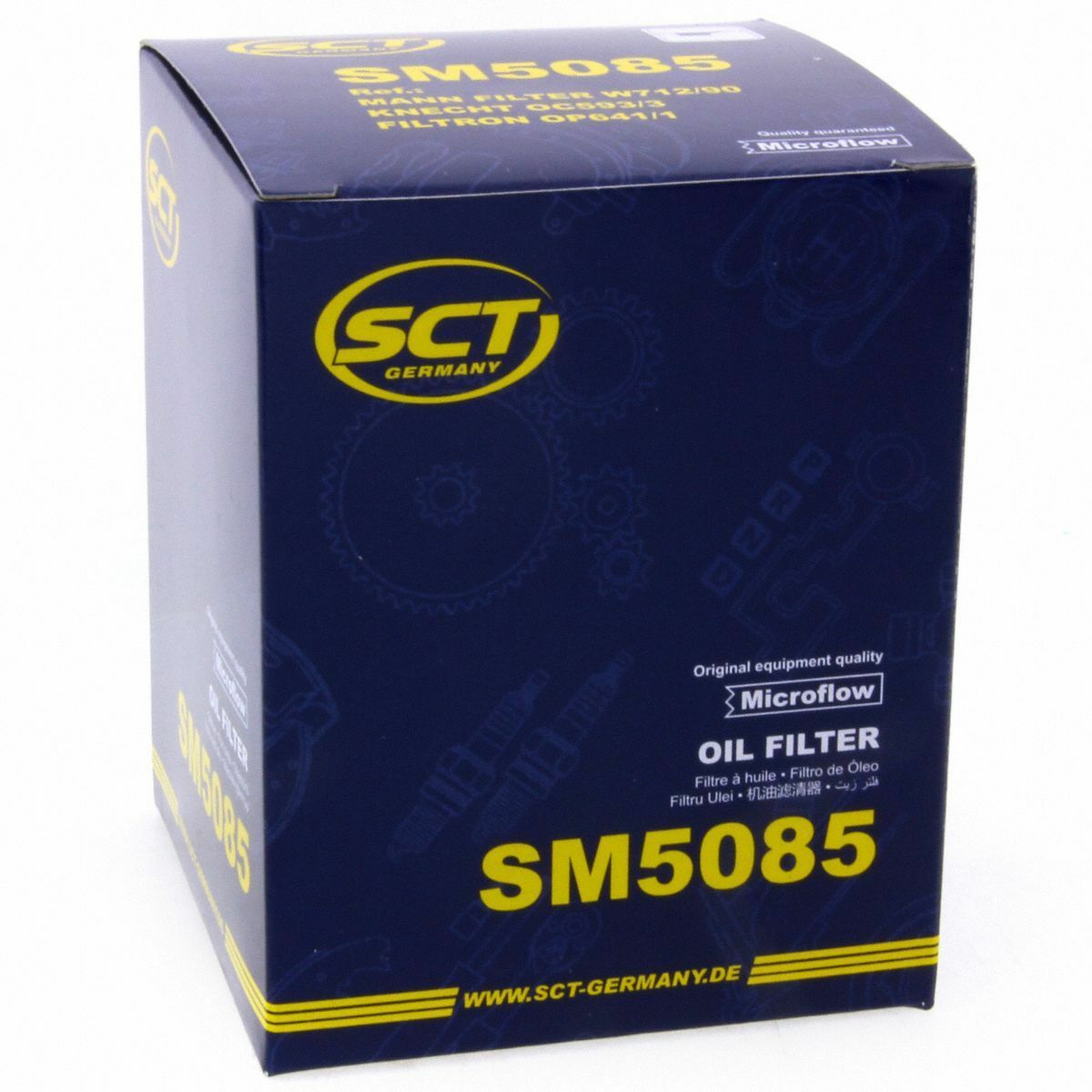 SCT Ölfilter SM5085 Filter Motorfilter Servicefilter passend für Audi Seat Skoda VW