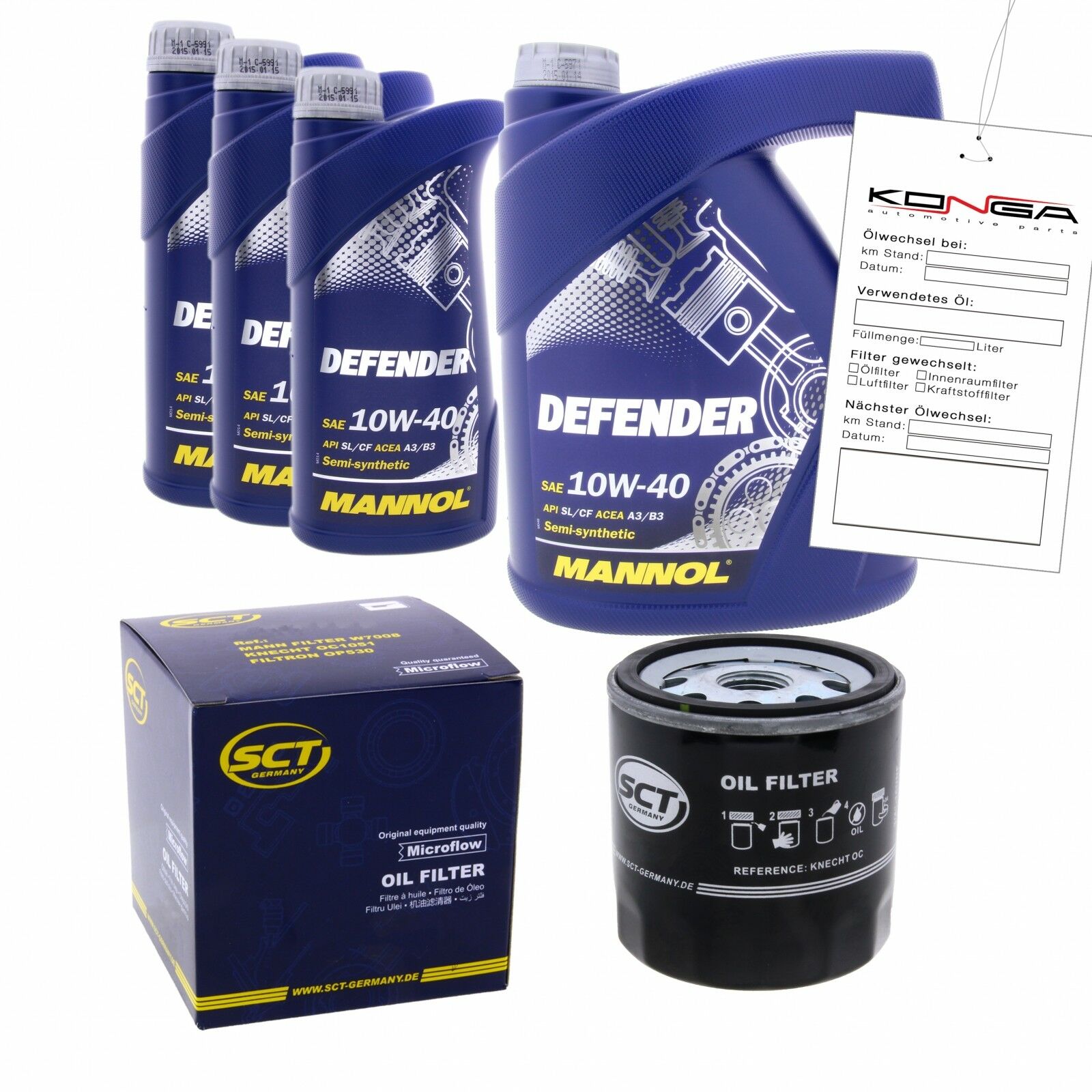 Inspektionskit MANNOL Defender 10W-40 für Renault Safrane Ii 2.2 Dt Espace Iii