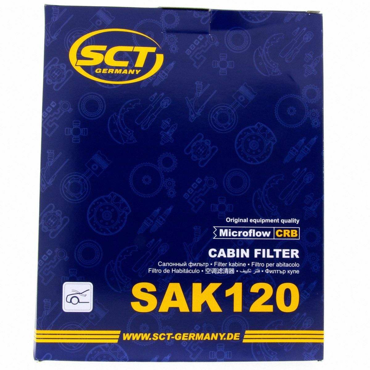 SCT Innenraumfilter mit Aktivkohle SAK 120 Luft Filter passend für Chrysler Mercedes-Benz