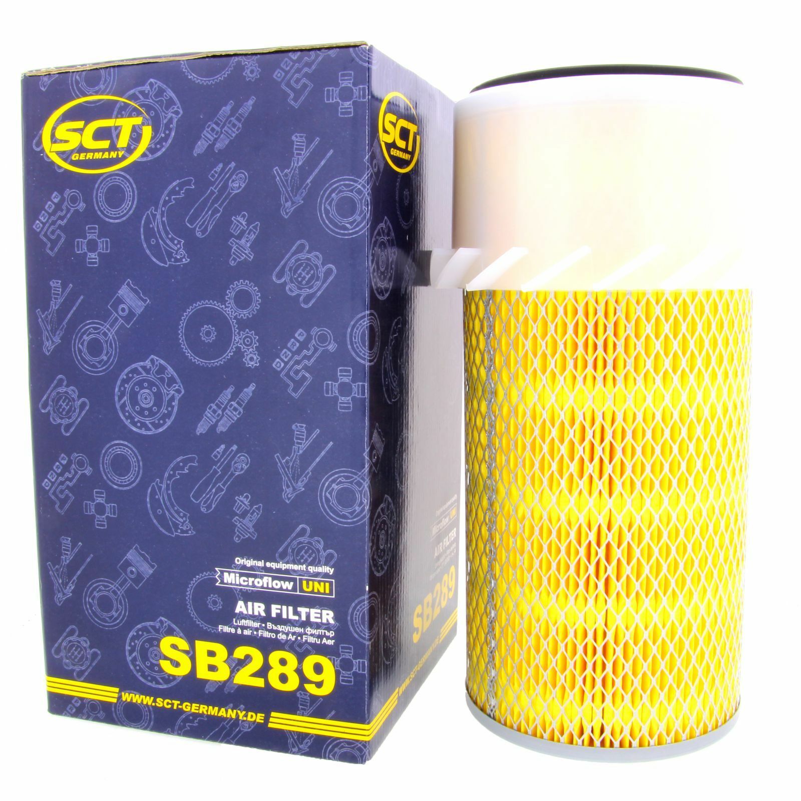 SCT Luftfilter SB289 Motorfilter passend für Fiat Ford Mitsubishi Hyundai Galloper II