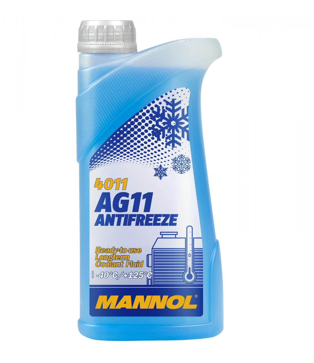 1 Liter MANNOL Antifreeze AG11 Fertiggemisch blau -40°C G11 Kühlerfrostschutz