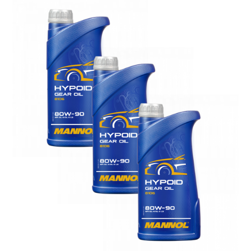 3 Liter (3x1) MANNOL Hypoid Getriebeöl 80W-90 API GL4/GL5 LS Getriebe Öl 80W90 3 Liter (3x1) MANNOL Hypoid Getriebeöl 80W-90 API GL4/GL5 LS Getriebe Öl 80W90