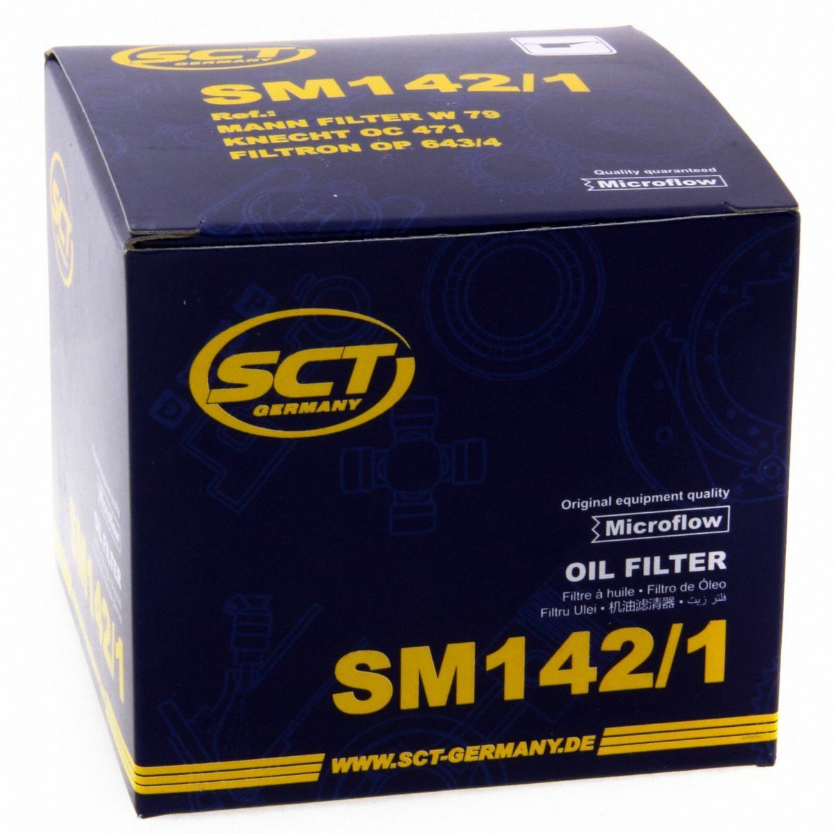 SCT Ölfilter SM142/1 Filter Motorfilter Servicefilter Anschraubfilter Dacia Nissan Opel Renault