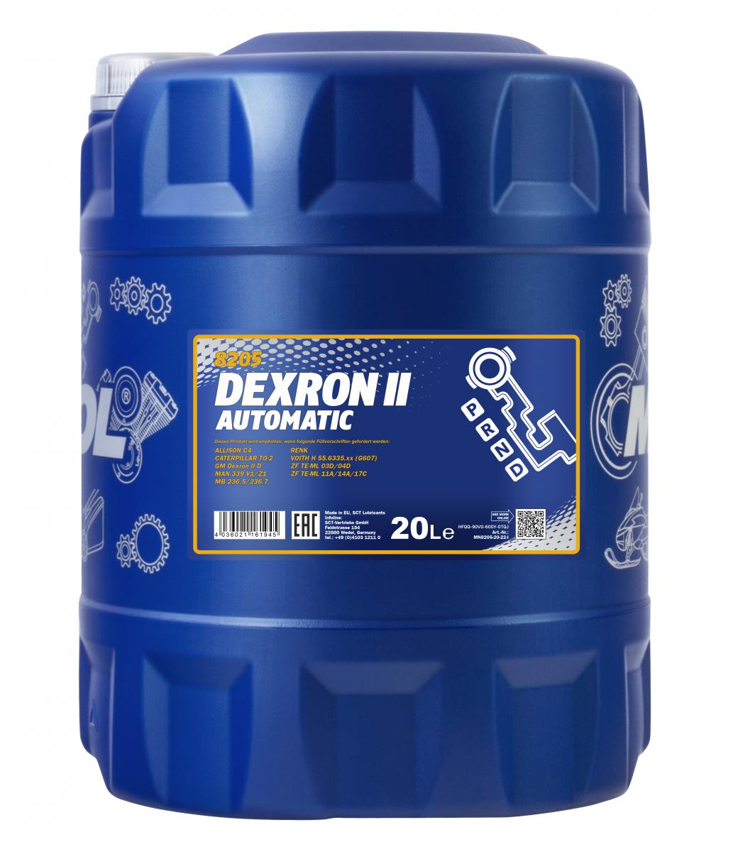 20 Liter MANNOL Automatic ATF Dexron II 8205 Getriebeöl Automatikgetriebe
